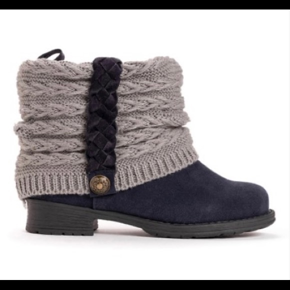 Navy & Gray Strap-Accent Kael Boot - Women - Picture 2 of 5